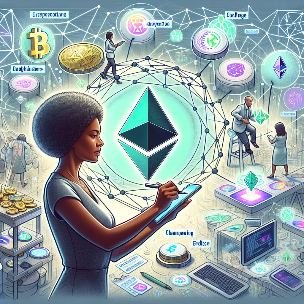 Image that represents the author Ella Franklin, a renowned blogger specializing in Ethereum